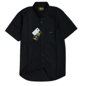 KEMEJA PRIA POLOS KASUAL KERJA COWOK KATUN FORMAL PENDEK DISTRO MURAH PREMIUM 1