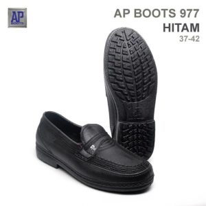 AP977 Sepatu Pantofel Hitam Pria Murah Kualitas Premium