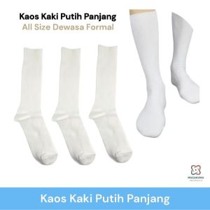 KAOS KAKI PUTIH PANJANG FORMAL