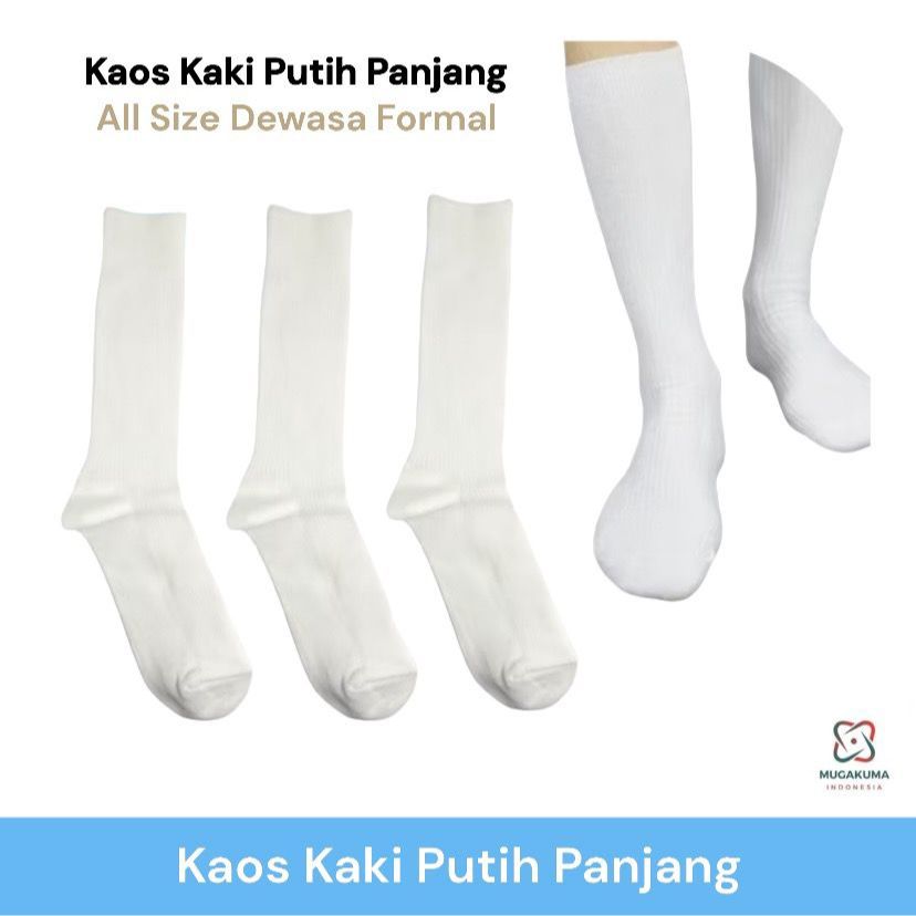 KAOS KAKI PUTIH PANJANG FORMAL