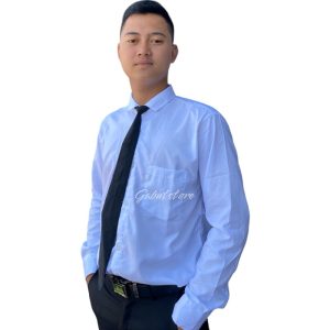 Paket Kemeja Putih Polos Lengan Panjang + Dasi Termurah Cocok untuk Kerja Ospek Wisuda 1