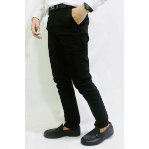Celana Formal Pria Kerja Reguler Standar Kantor Kualitas Premium Celana Hitam Polos 1