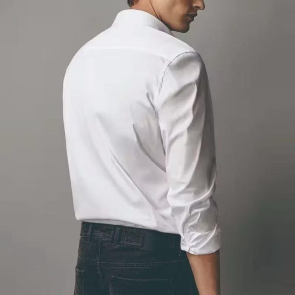 Kemeja Putih Pria Lengan Panjang / Slim FIt / Kemeja Kerja Putih Polos 1 Kemeja Putih Pria Lengan Panjang / Slim FIt / Kemeja Kerja Putih Polos 1