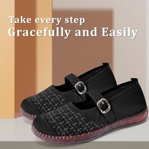 Sepatu Wanita Slip On Bersikulasi Sol Jelly Rajut Anti Pengap - F-2 1