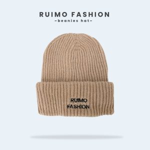 Topi Kupluk Rajut Simpel Motif untuk UNISEX Model Terbaru D-20