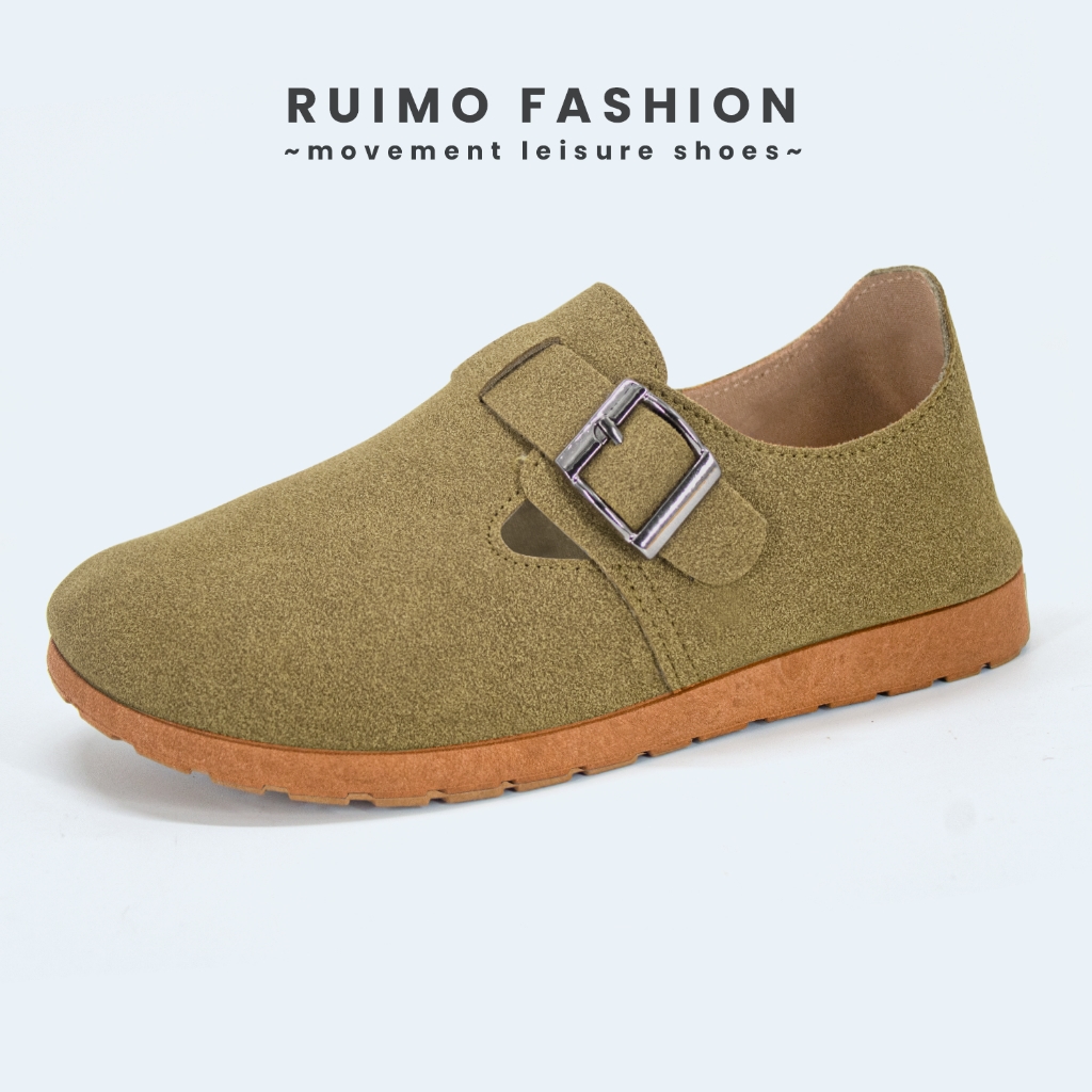 Sepatu Wanita Bahan Nubuck Sintetis Premium Korean Style - BK-3