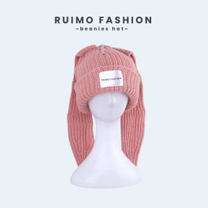 Topi K-POP Rajutan Karakter Telinga Panjang Model Terbaru D-7