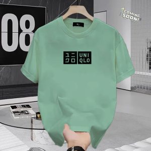 Kaos Pendek Uniqlo Blok Motif Hitam Kaos Atasan Pria Wanita Size S M L XL XXL Premium Unisex