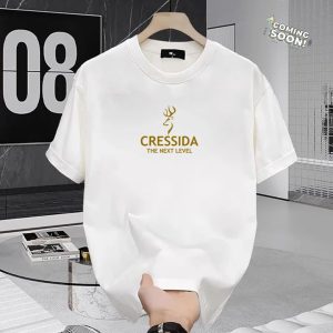 Kaos Pendek Cresida The Motif Gold Kaos Atasan Pria Wanita S M L XL XXL Premium Unisex