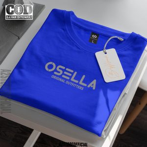 Baju Kaos Distro Osella Original Texk Silver Premium Kaos Lengan Pendek Unisex Pria & Wanita 1