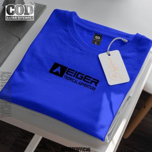 Baju Murah Kaos Distro Eiger Tropi Texk Hitam Premium Quality Lengan Pendek Unisex Pria Wanita 1