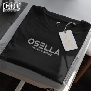 Baju Kaos Distro Osella Original Texk Silver Premium Kaos Lengan Pendek Unisex Pria & Wanita