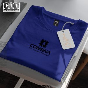 Baju Kaos Tshirt Lengan Pendek Pria Wanita / Kaos Tshirt Distro Consina Text Hitam / Baju Kaos Distro Pria Wanita Premium Quality 1