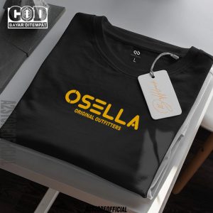 Baju Kaos Distro Osella Original Texk Gold Premium Quality Kaos 30s Lengan Pendek / T-Shrit Koas Unisex Pria & Wanita