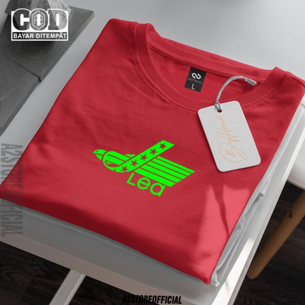 Baju Kaos Distro Lea Text Neon Premium Quality Kaos Lengan Pendek T-Shrit Koas Unisex Pria Wanita