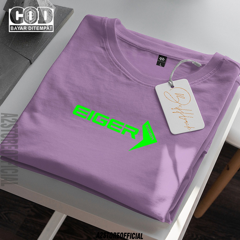 PROMO Kaos Distro Eiger 316 02 Text Neon Premium Kaos Oblong Cowok Kaos Pria Atasan Pria Kekinian Baju Oblong Murah Pria Dan Wanita