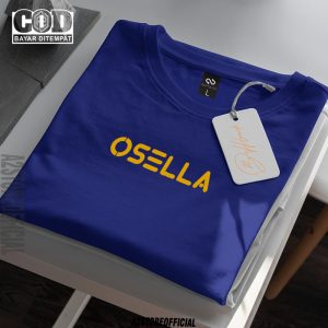 Baju Kaos Tshirt Lengan Pendek PriaWanita / Kaos Tshirt Distro Osella Text Gold / Baju Kaos Distro Pria Wanita / Premium Quality 1
