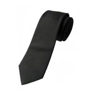 Dasi Hitam Panjang 125cm Ospek Kerja Kantor Katun 1