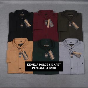 Kemeja Jumbo Polos Panjang Brill Eighty Eight Premium Quality