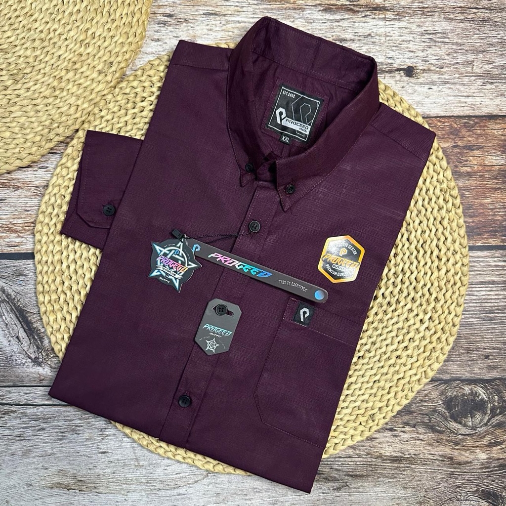 Kemeja Panjang Jumbo Polos Katun Sigaret XXL-XXXL Premium Quality